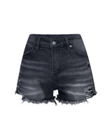 Stunncal Eternity High Rise Distressed Shorts