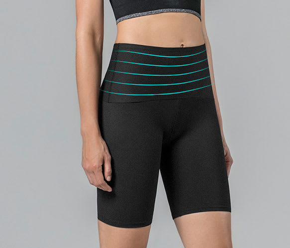 High-Waisted Knee-Length Shaper Bike Short Activelife