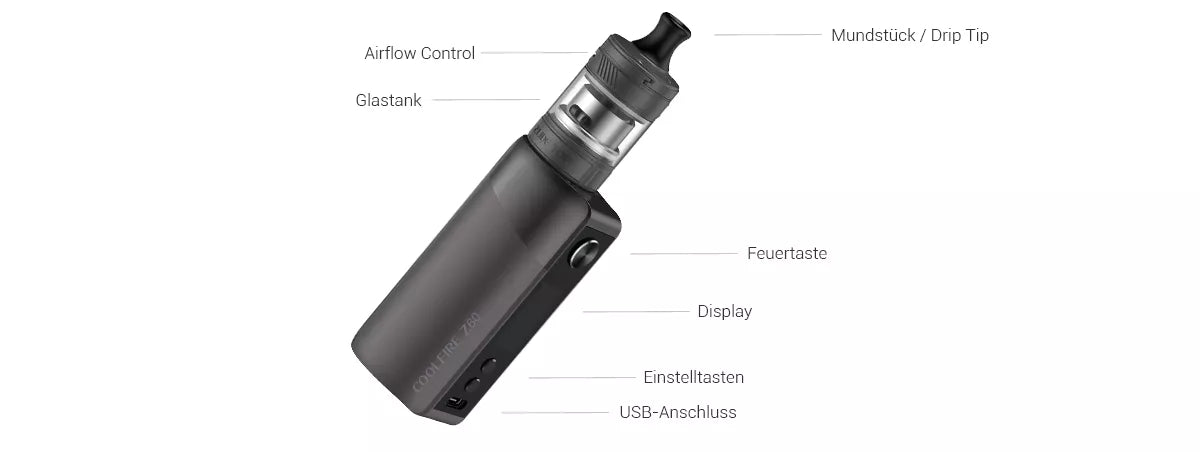 Innokin CoolFire Z60 Zslide Top E-Zigarette Großhandel B2B