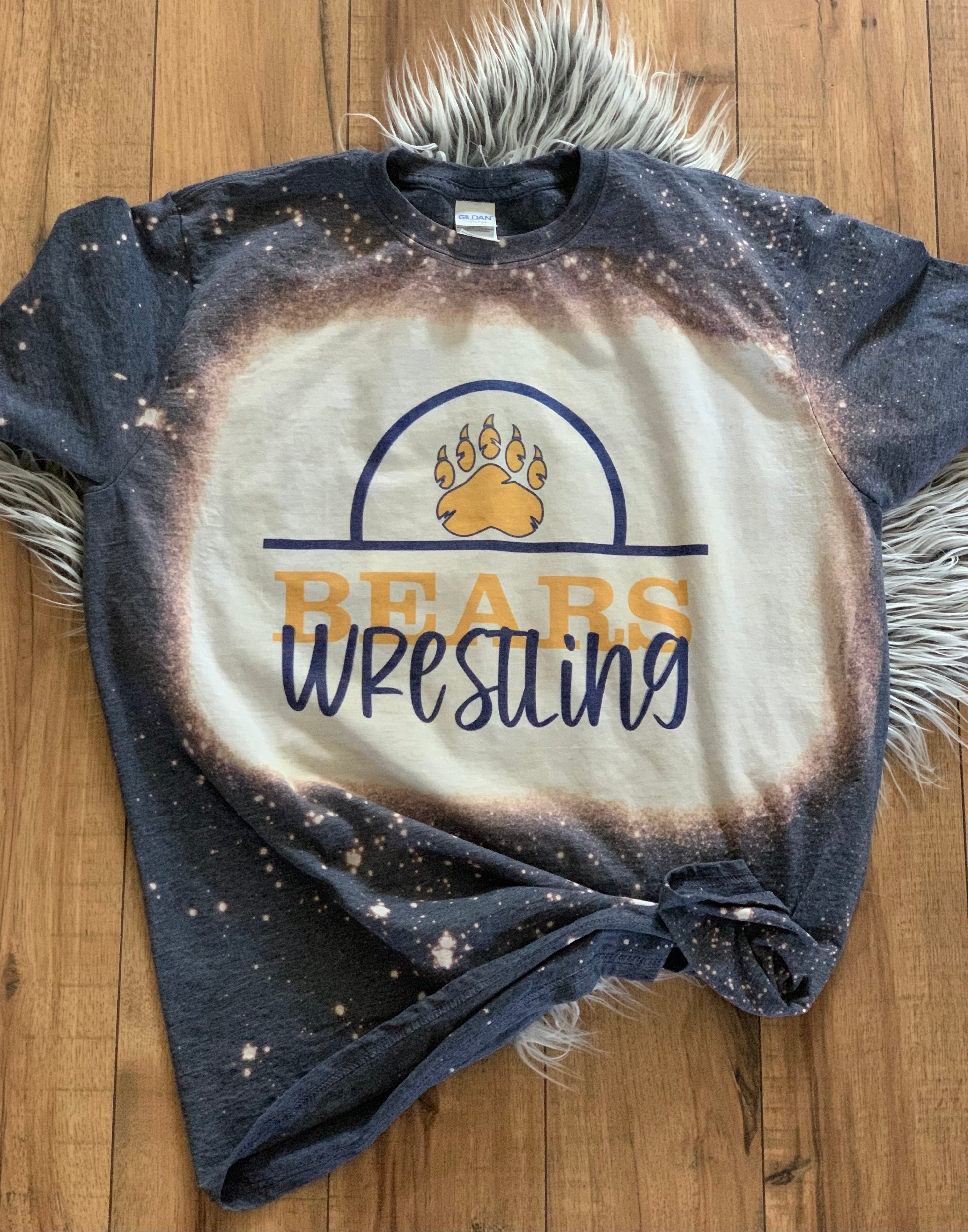 Bears Wrestling Bleached T