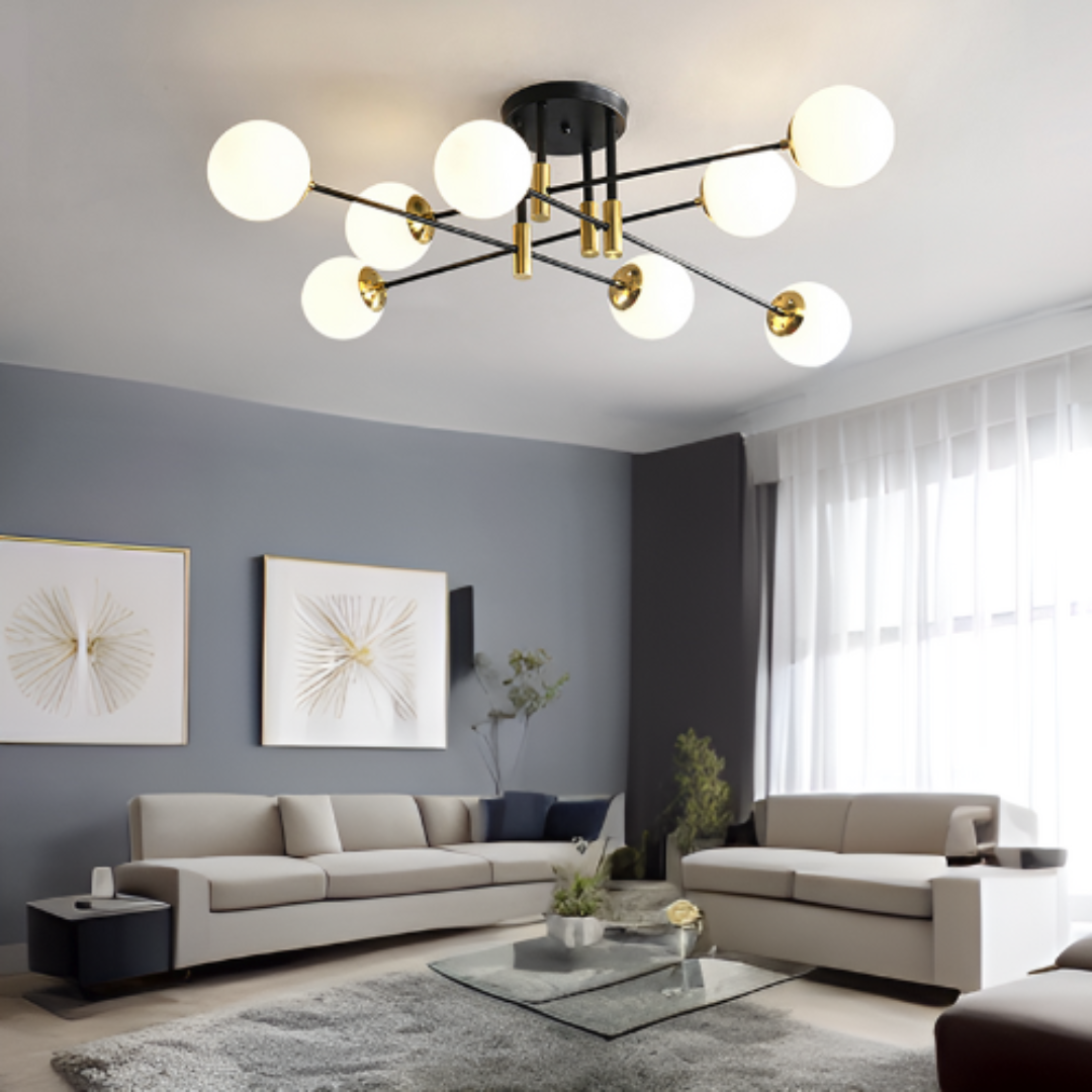 Julianna | Frosted Glass Orb Ceiling Light