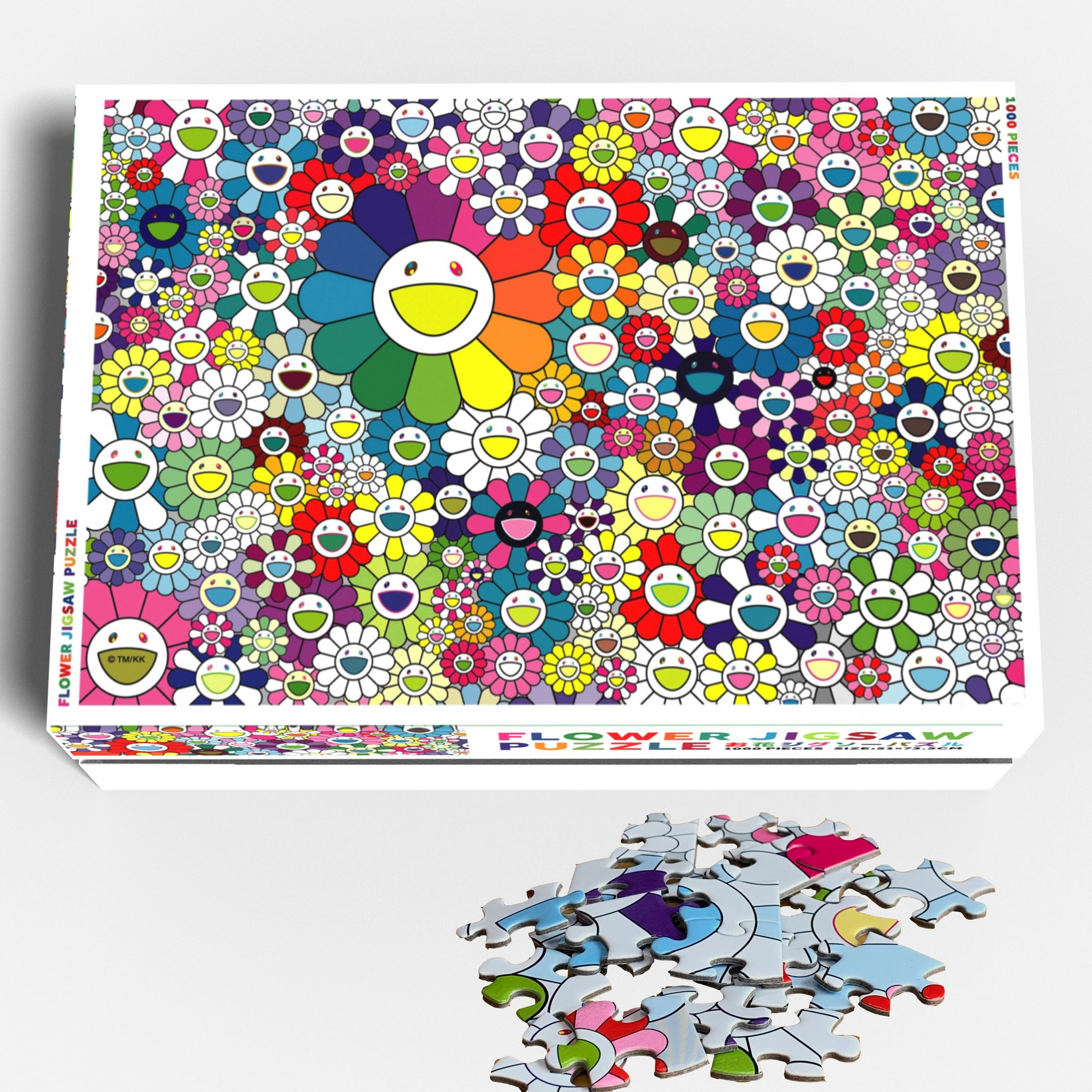 Jigsaw Puzzle Murakami.Flowers 村上隆 パズル - ジグソーパズル