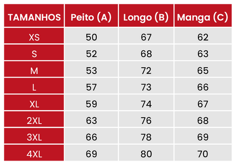 Guia de tamanhos Camisolas de Natal  913