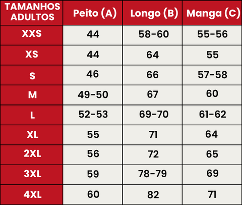 Guia de Tamanhos 403-ADULTOS