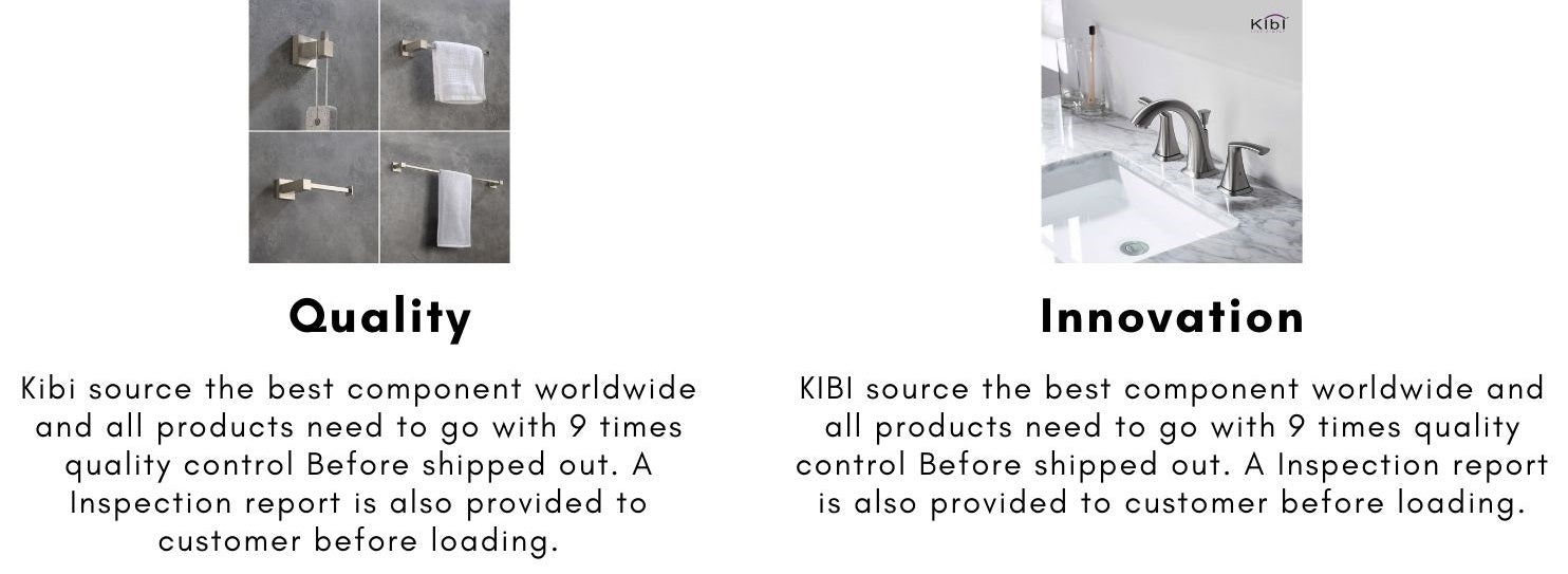 KIBI USA Cube Shower Column with Dual Function Shower Head Black Matte