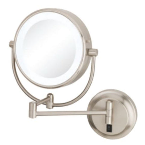 Circular Magnifying Makeup/Shaving Mirror Brushed Nickel