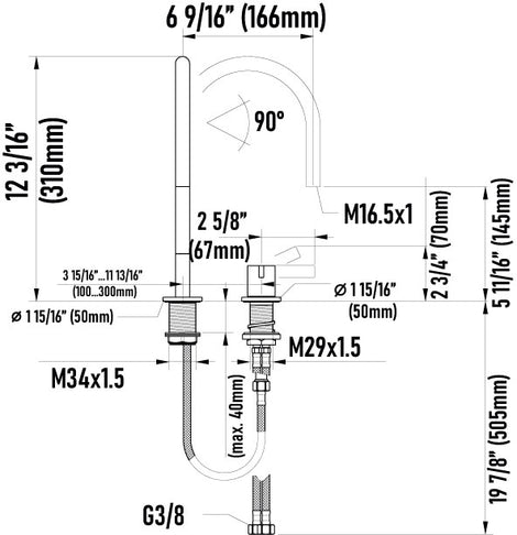 Laufen_Kartell_3413310041011_Technical_Drawing