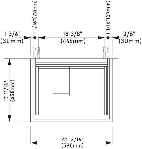 Laufen_Kartell_407558_Technical_Drawing_Top_View