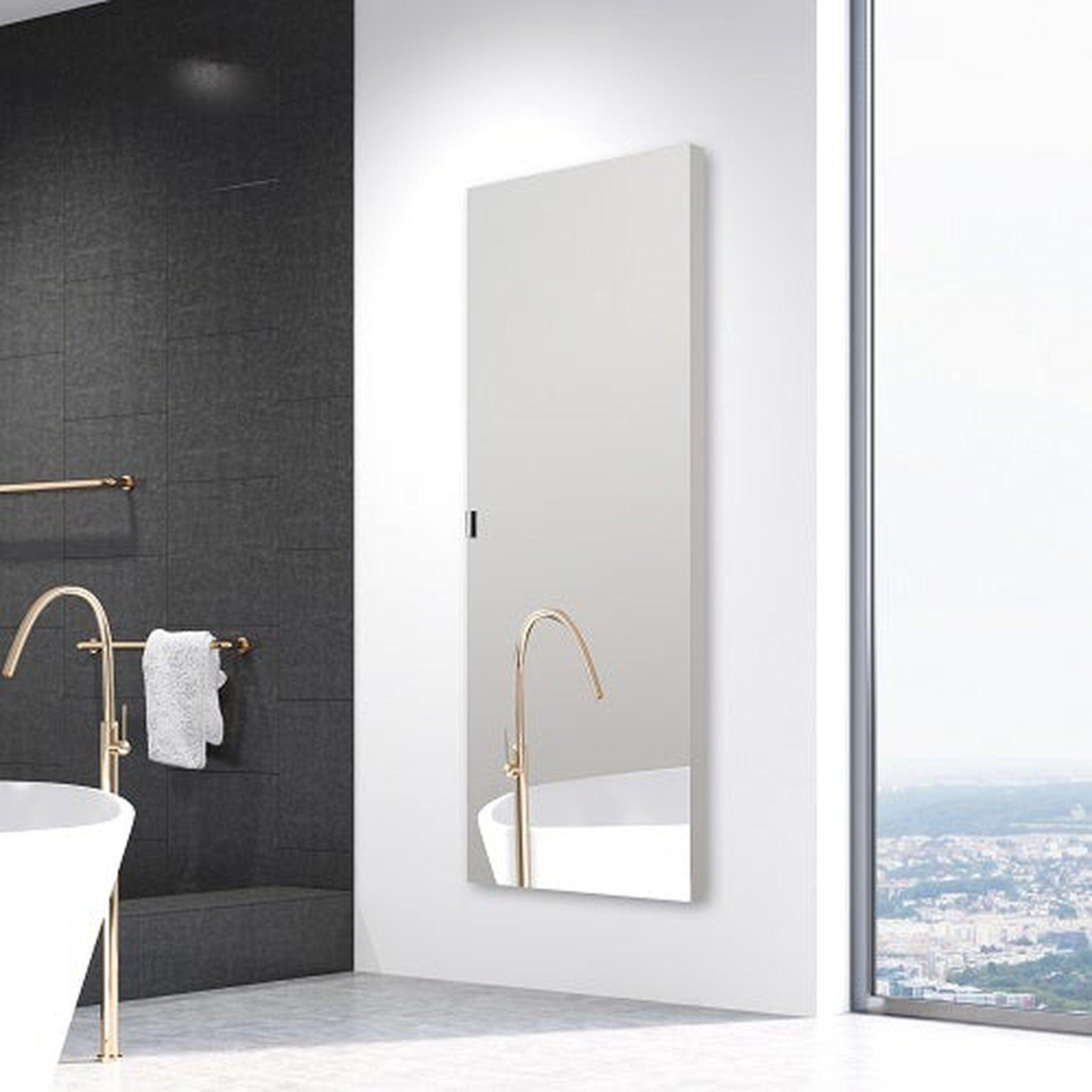 Sidler Tall 15 x 60 x 6 Full Length Right Hinged Mirror Door Anodiz – US  Bath Store