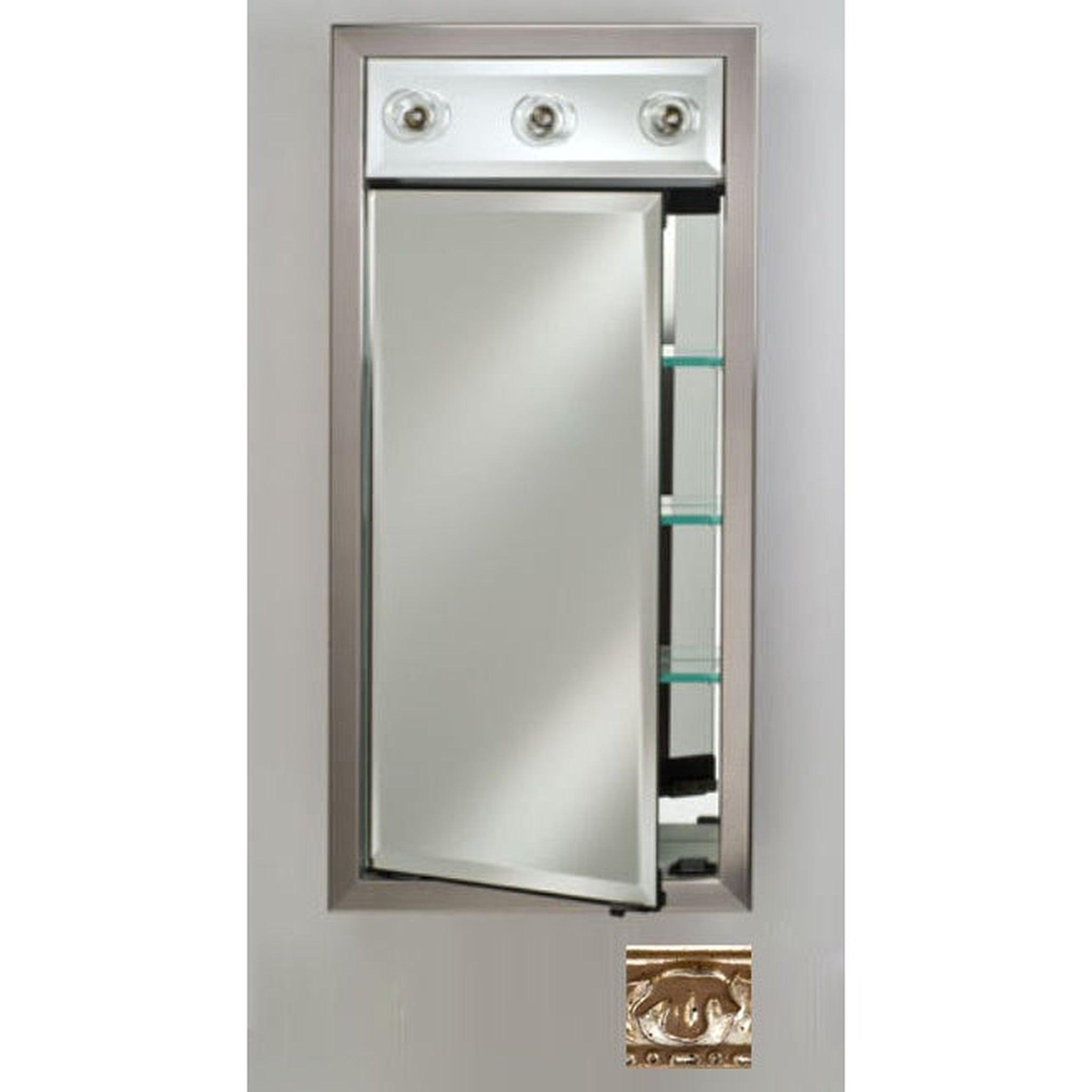 Afina Signature 38 x 30 Tuscany Antique Gold Recessed Triple Door Me – US  Bath Store