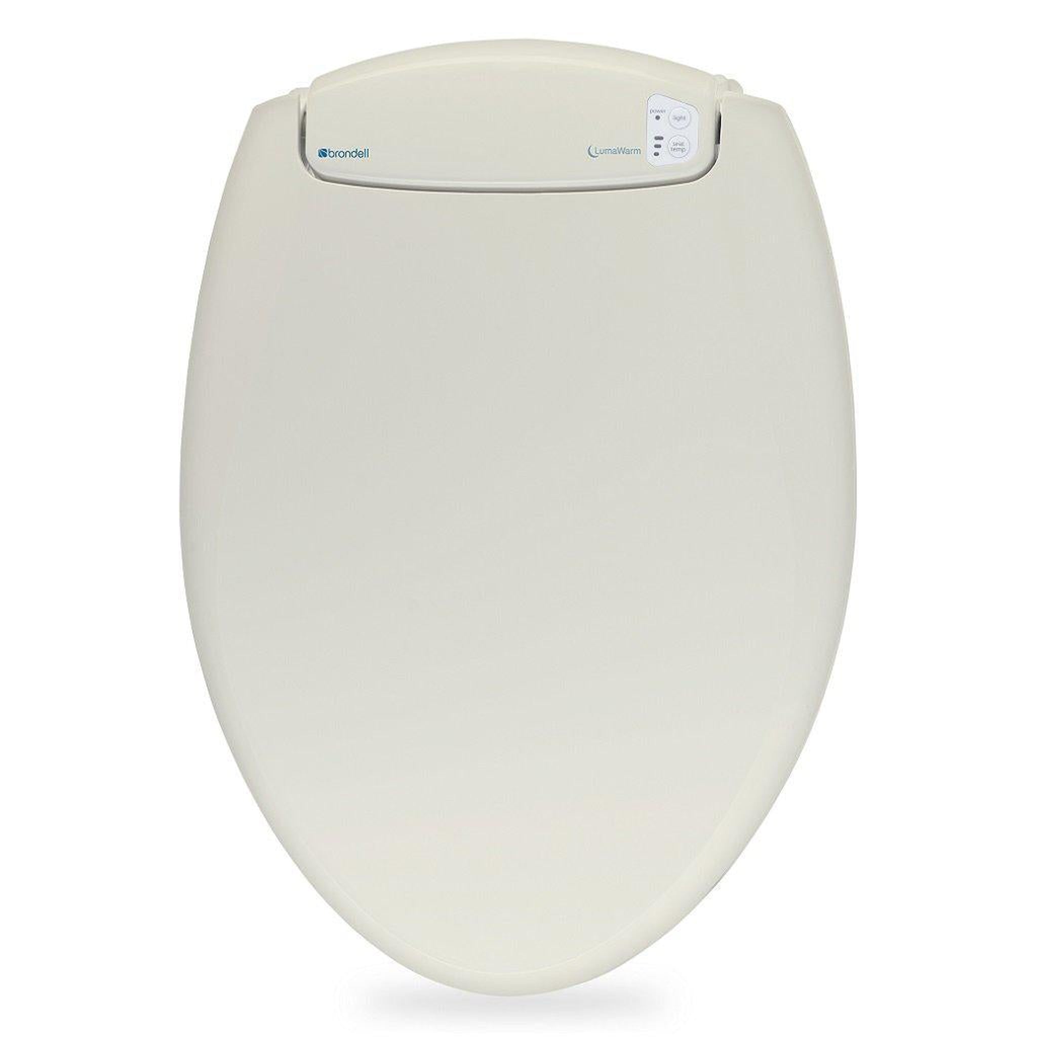 Brondell L60 LumaWarm Heated Nightlight Round Toilet Seat, White