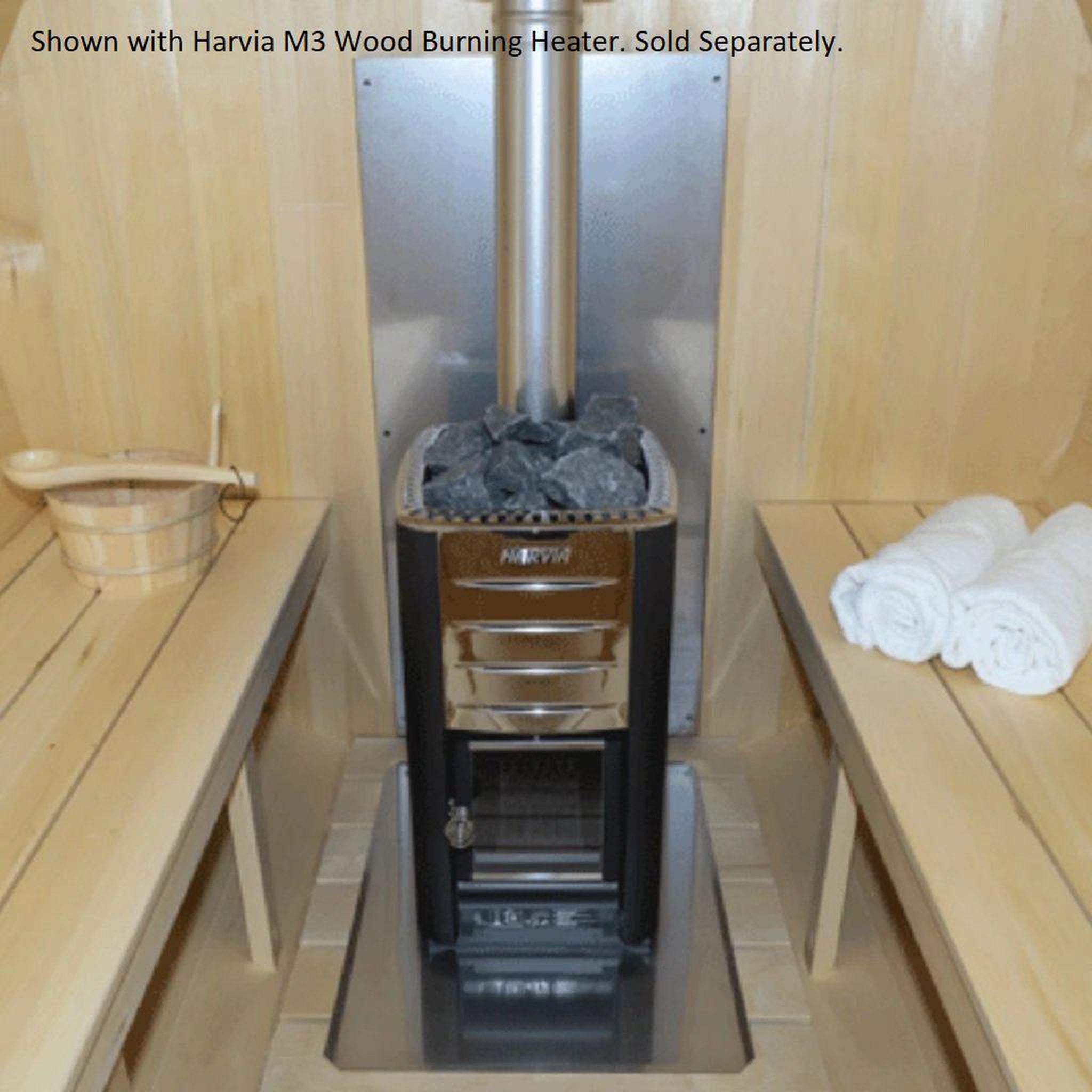 Begrijpen Efficiënt Promoten Chimney & Heat Shield Set for Harvia M3 (Out the Top) - US Bath Store