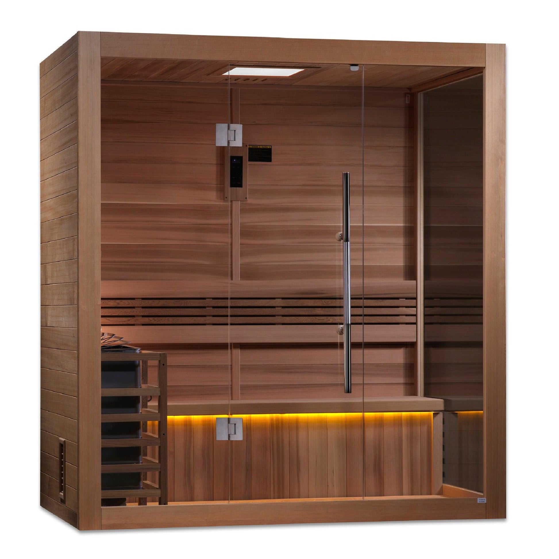 Golden Designs Forssa Edition 3-Person Indoor Traditional Steam Sauna – US  Bath Store