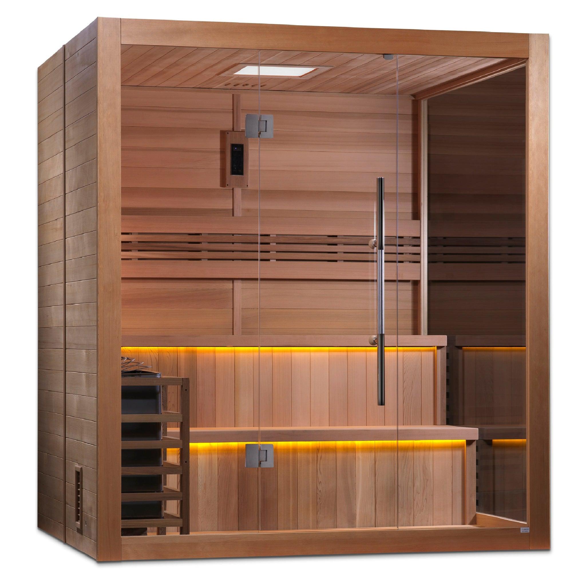 Golden Designs Kuusamo Edition 6-Person Indoor Traditional Steam Sauna – US  Bath Store