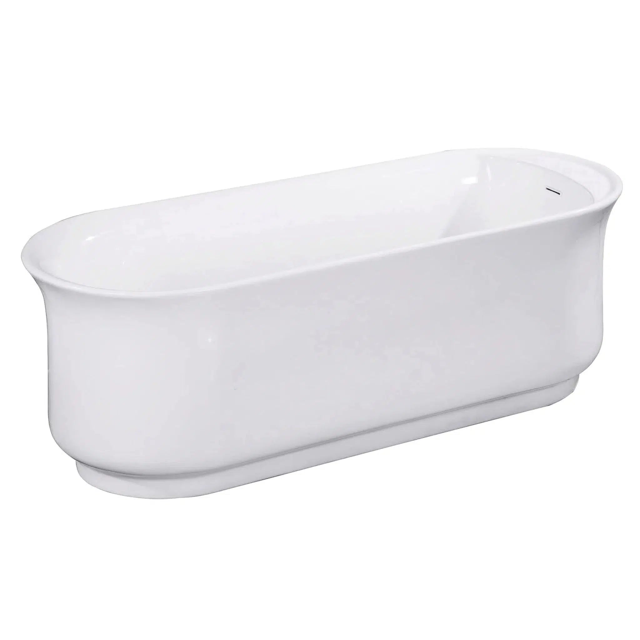 Kingston Brass Aqua Eden Arcticstone 70 x 35 Matte White Solid Surfa – US  Bath Store