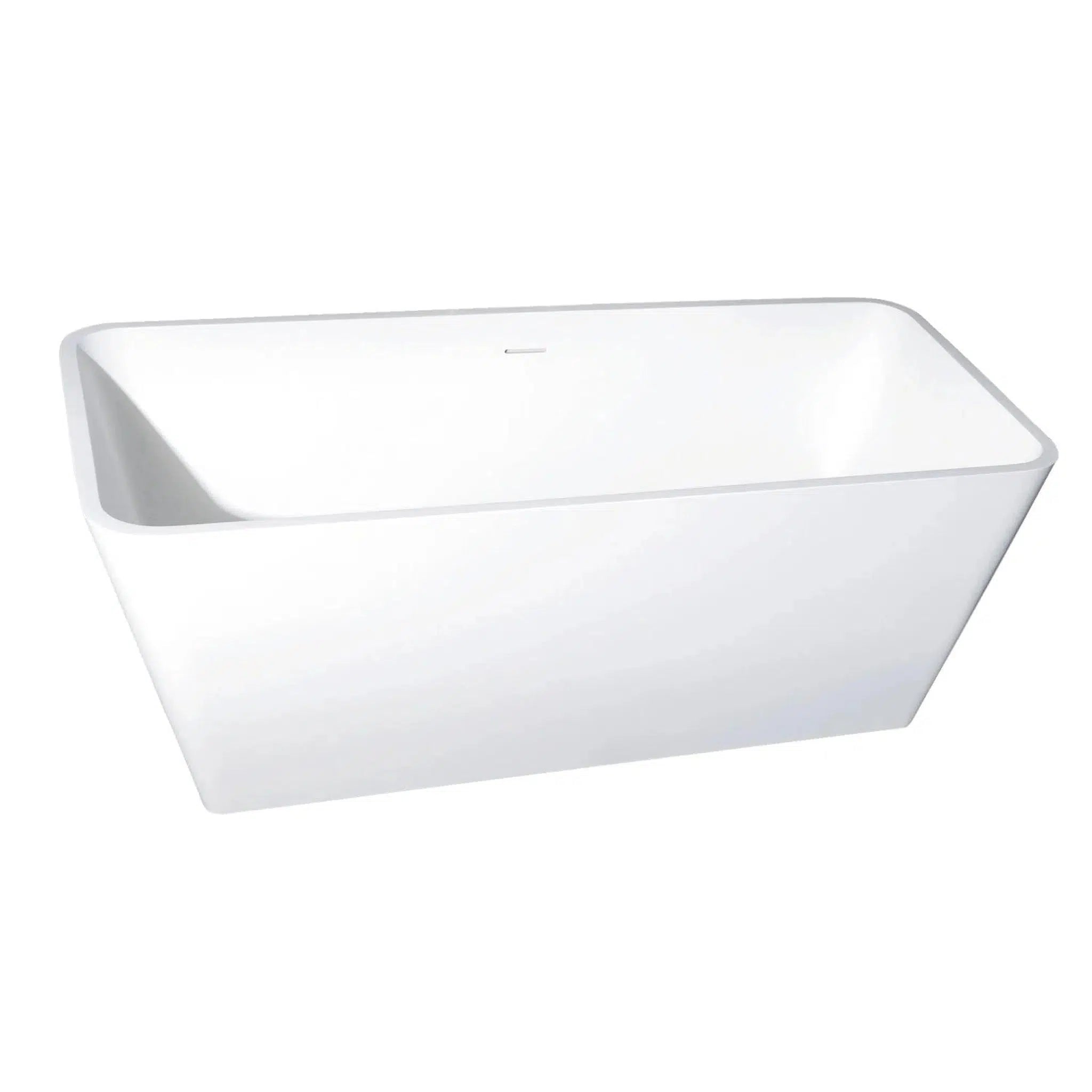 Kingston Brass Aqua Eden Arcticstone 70 x 35 Matte White Solid Surfa – US  Bath Store