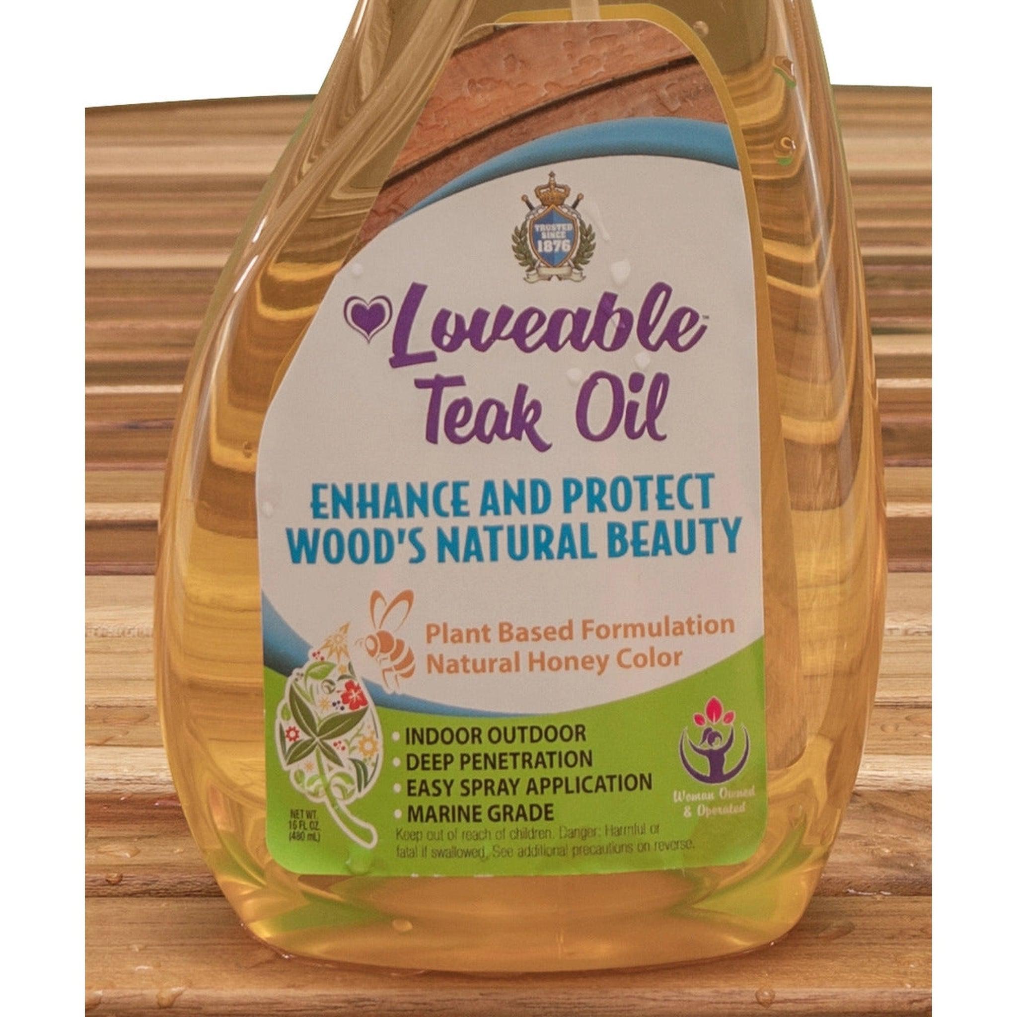 Loveable® Teak and Bamboo Furniture Cleaner in 32oz and Plastic and Sh