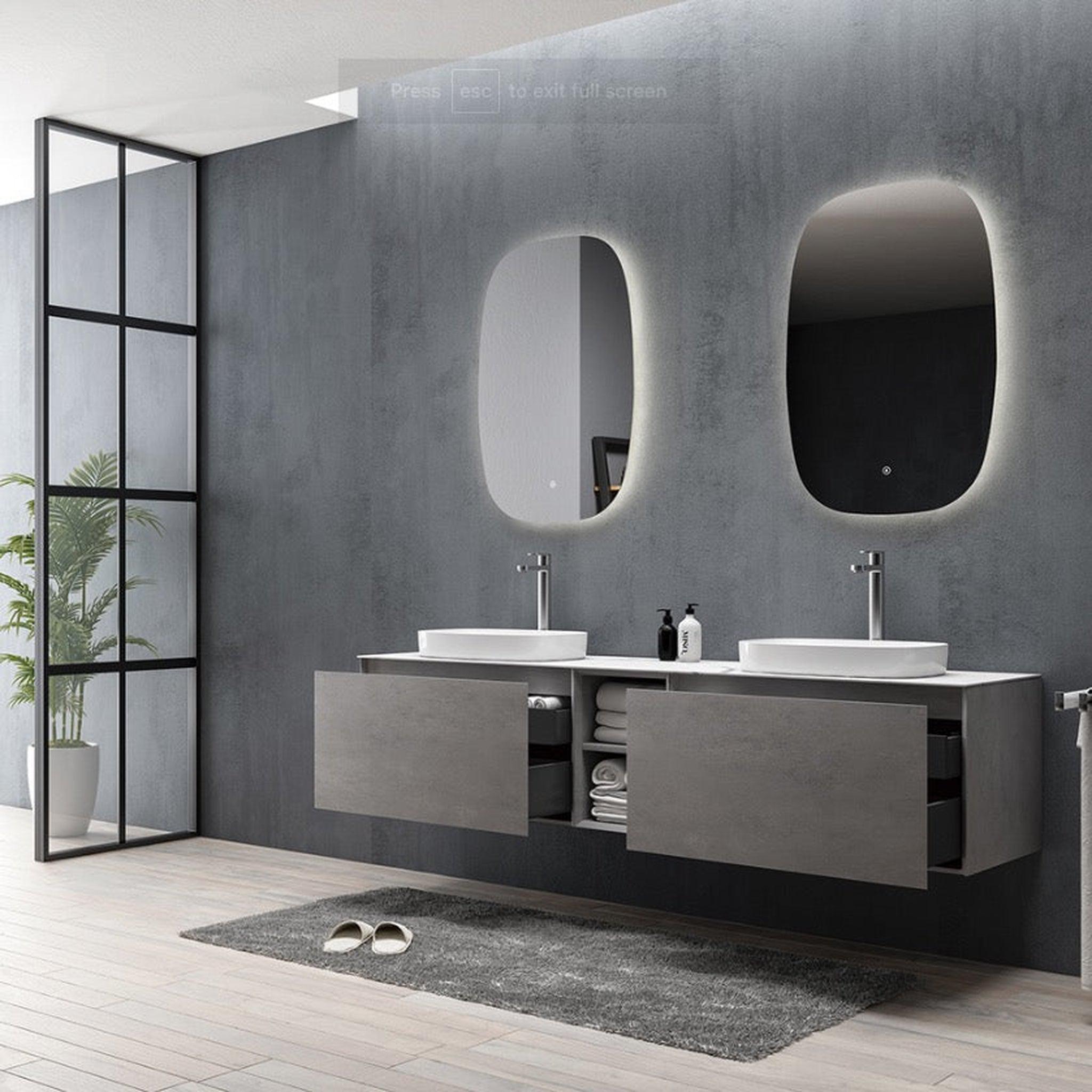 Royo Sansa 32 x 18 Sandy Gray Modern Freestanding Vanity With 3 Draw – US  Bath Store