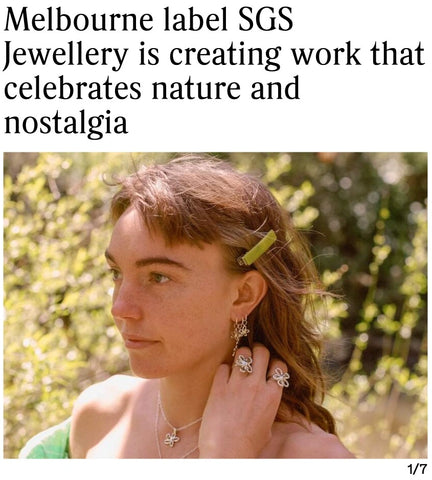 Fashion Journal article about SGS Jewellery