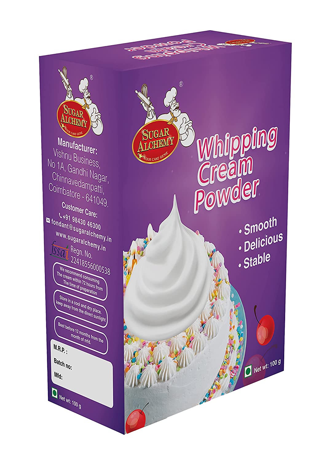 Black Forest Cake Mix - 300gm with 50GM Whipping Cream Powder Free