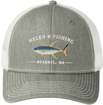 Grey and Black Tuna Hat – Helen H Deep Sea Fishing