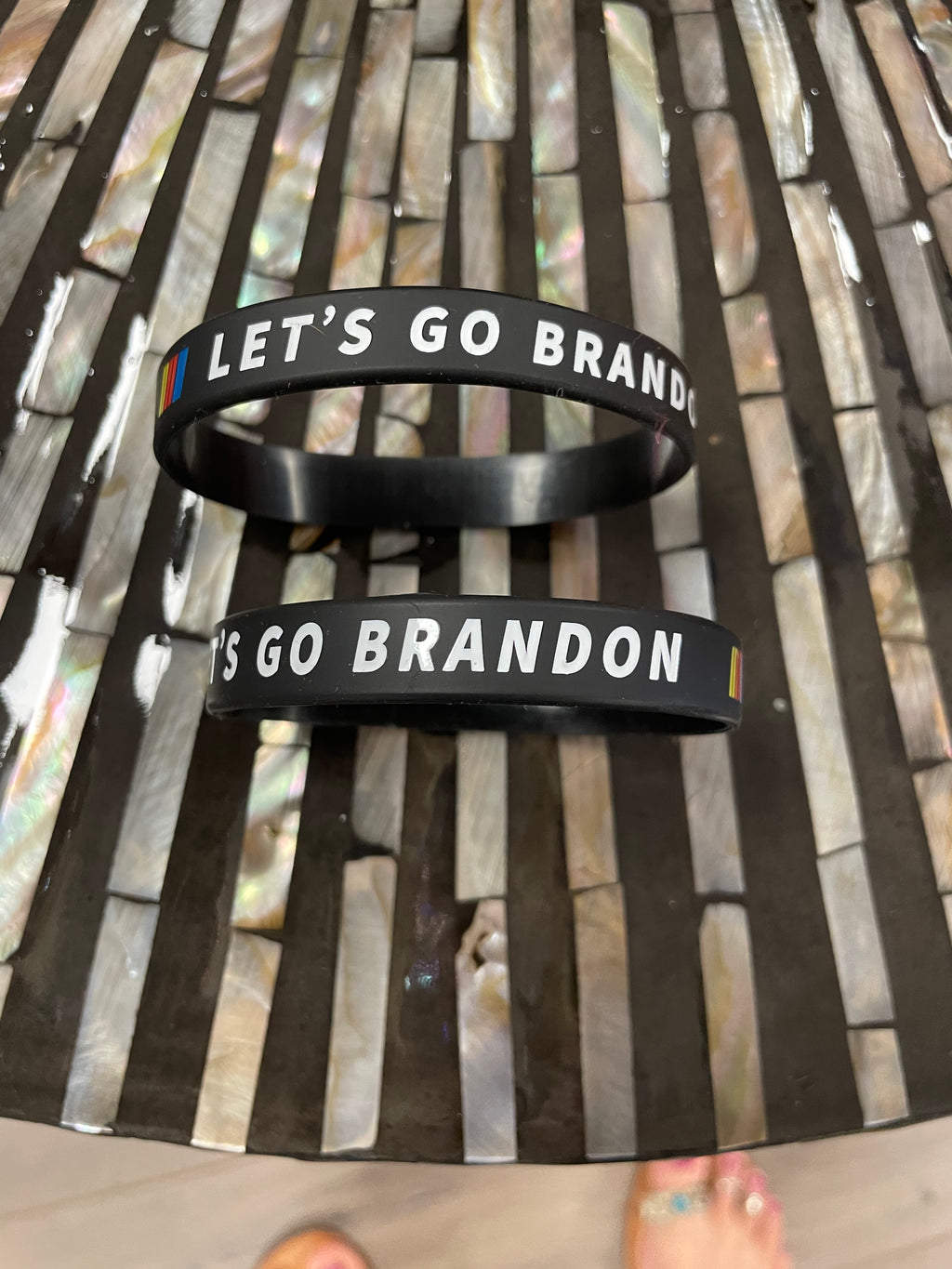 "Let's Go Brandon!" Rubber Bracelet