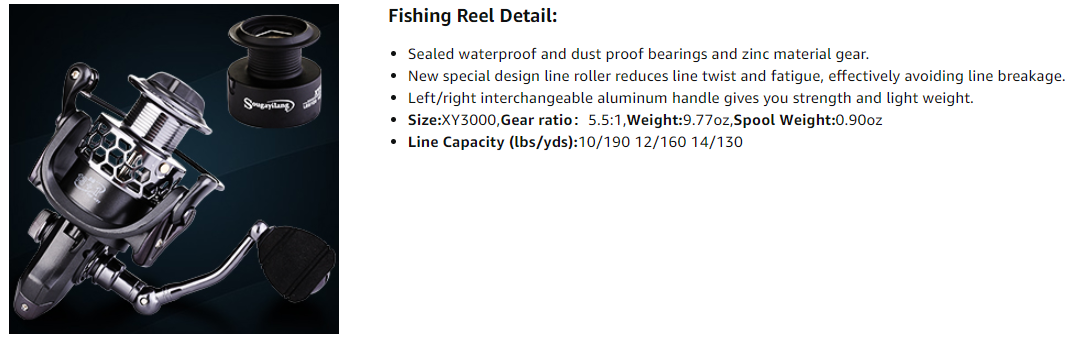 Sougayilang Telescopic Fishing Rod with Spinning Reel Combo Fishing R