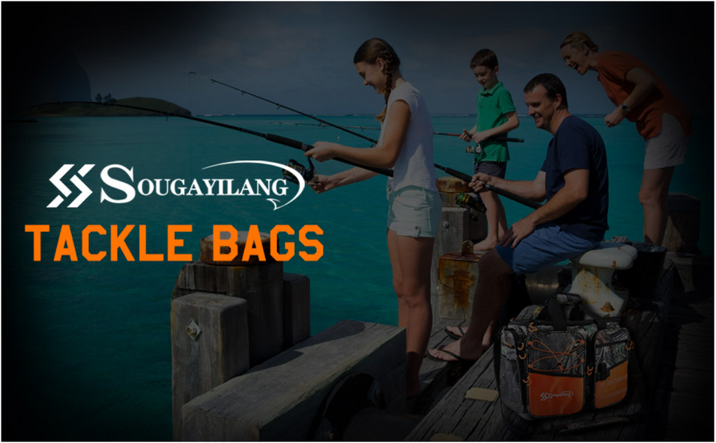 Sougayilang Fishing Tackle Bags Water-Resistant Fishing Gear Bags