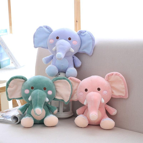 Little Sitting Elephant Stuffed Animals – Plushie Depot