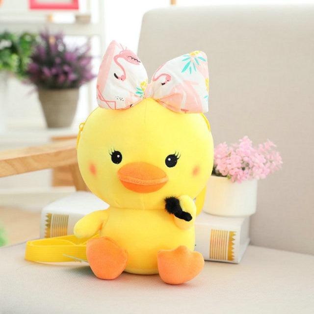 Makeup Cute Yellow Duck Plushies - lash crossbody bag