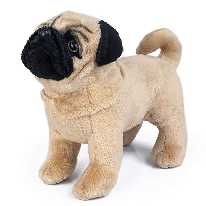 giant stuffed pug dog