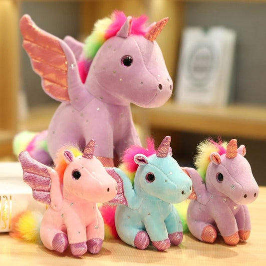 Plush Rainbow Unicorn with Wings (35cm) – Toys & Beyond