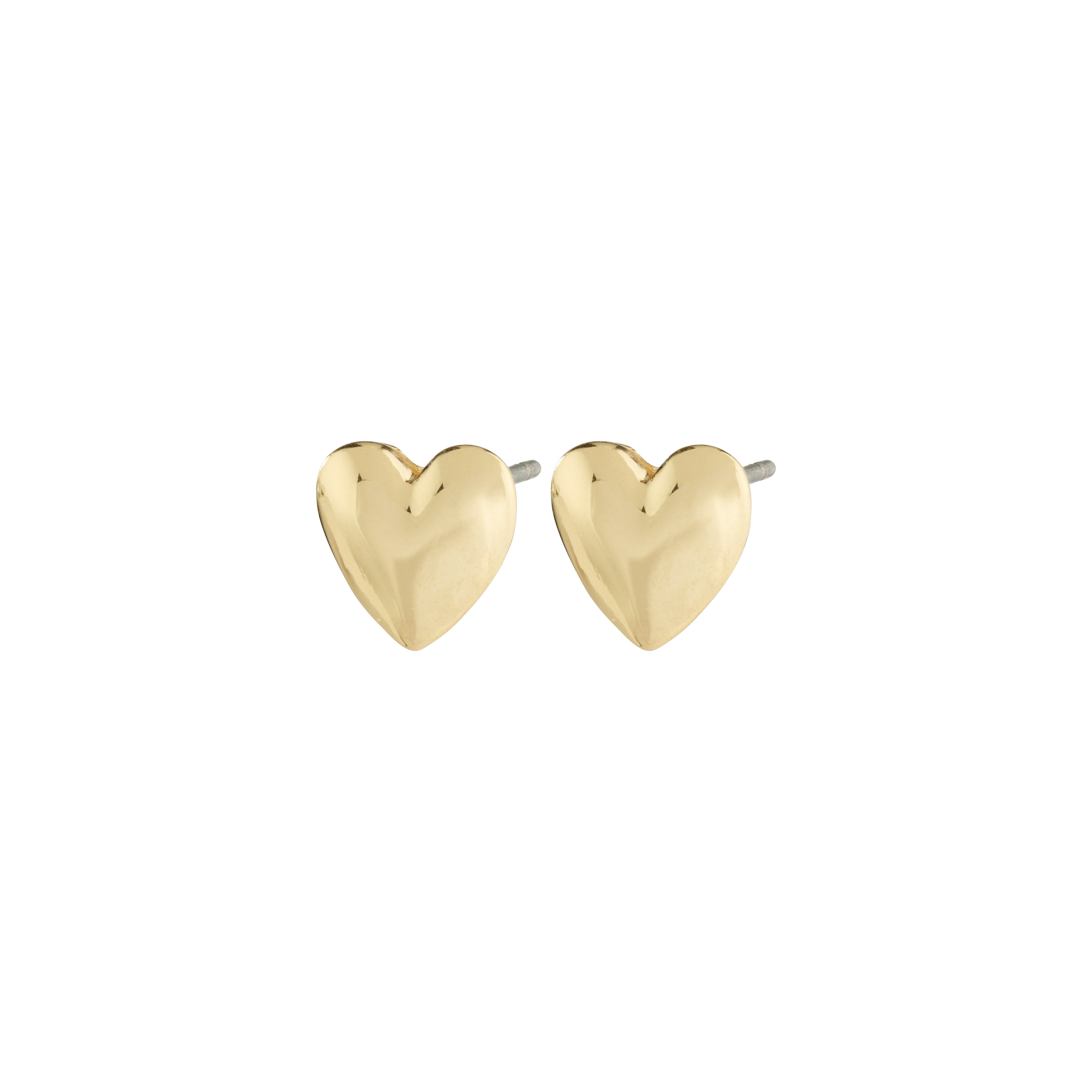 Billede af Pilgrim SOPHIA recycled hjerte øreringe guldbelagt