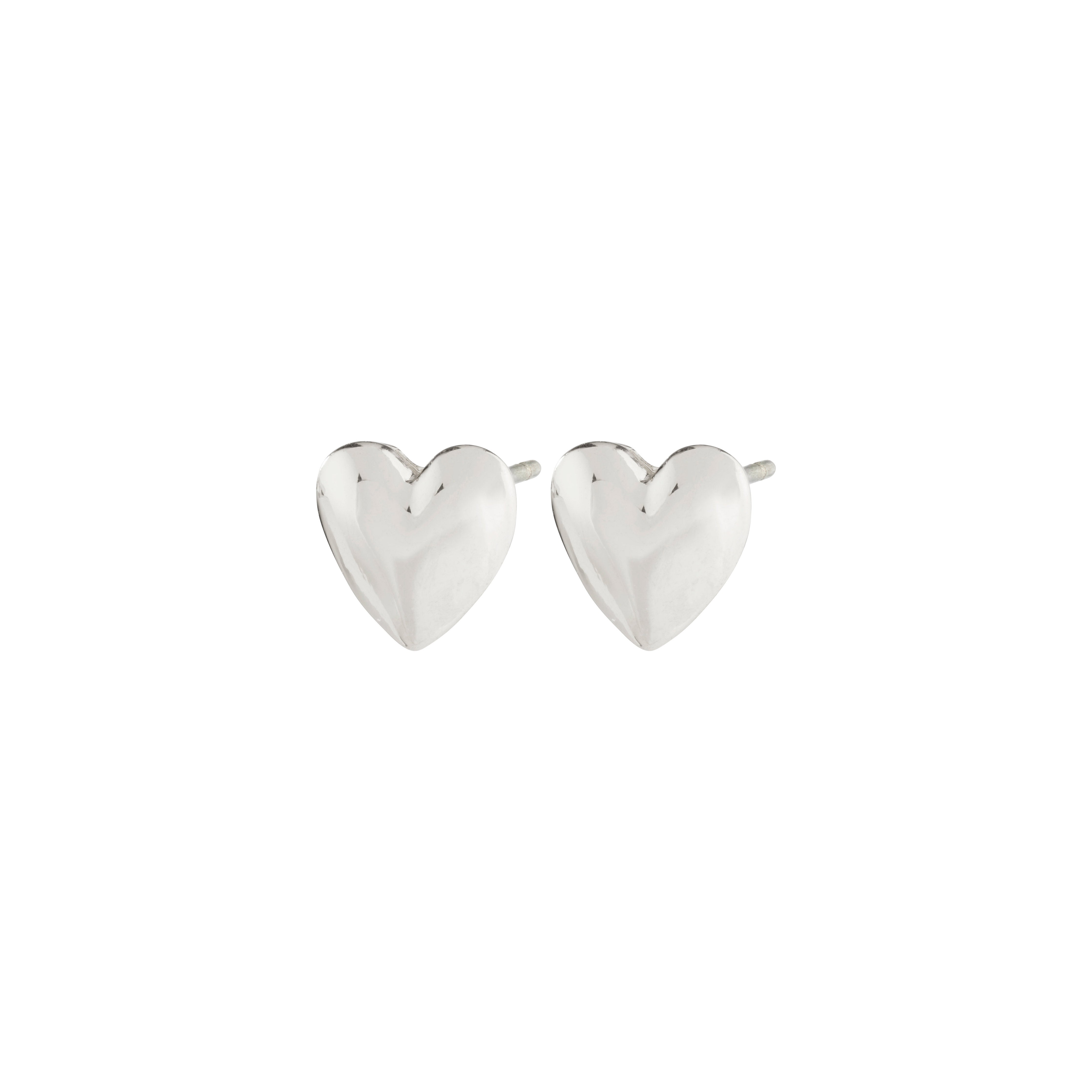 Billede af Pilgrim SOPHIA recycled hjerte øreringe sølvbelagt