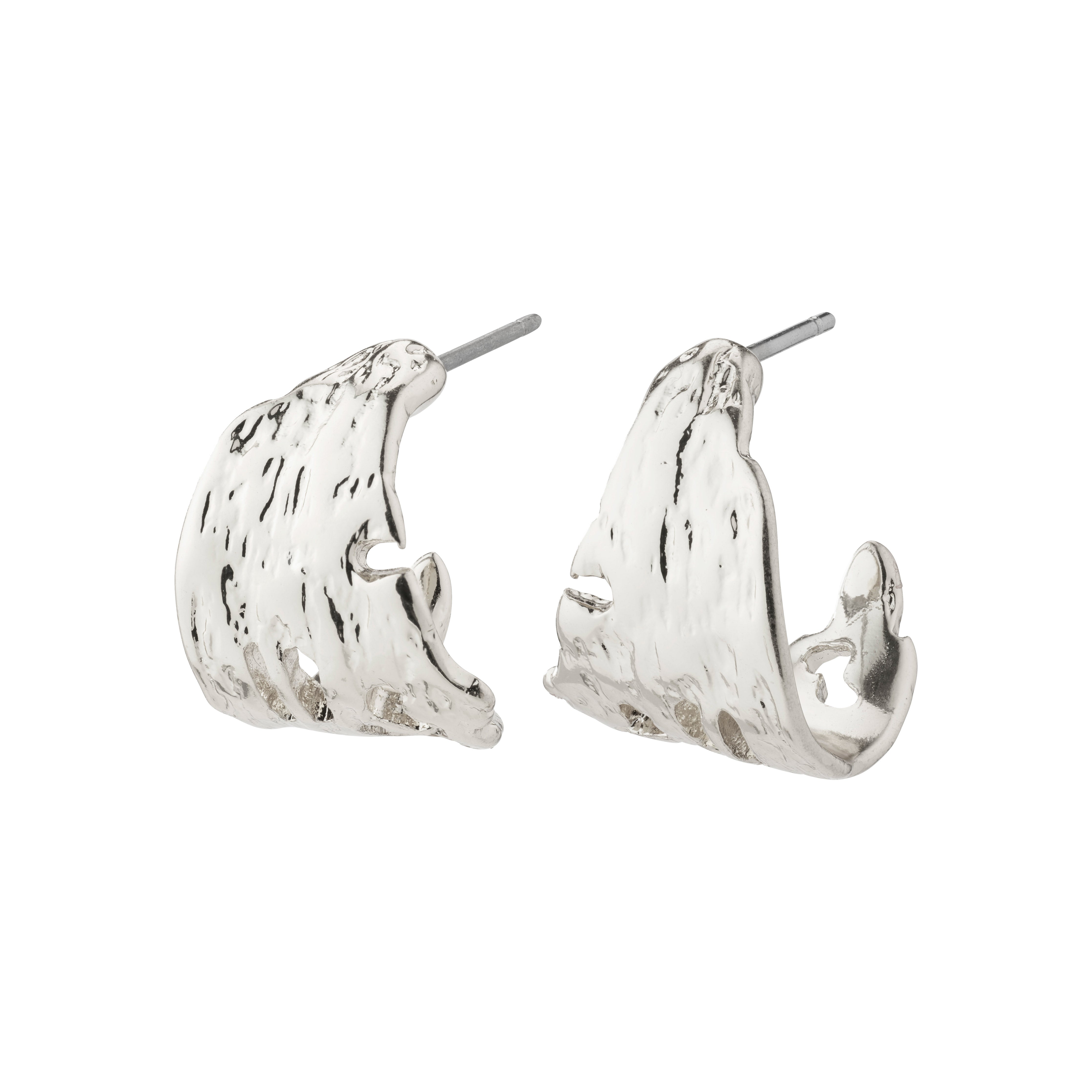 Se Pilgrim BRENDA recycled øreringe sølvbelagt hos Pilgrim