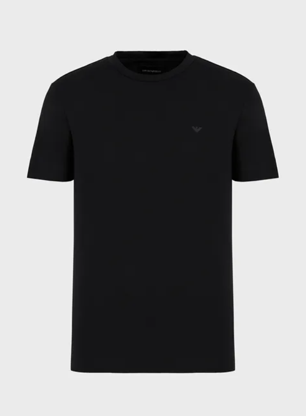 EMPORIO ARMANI - T-shirt Nero in jersey Pima – Enzo Boutique Pontedera