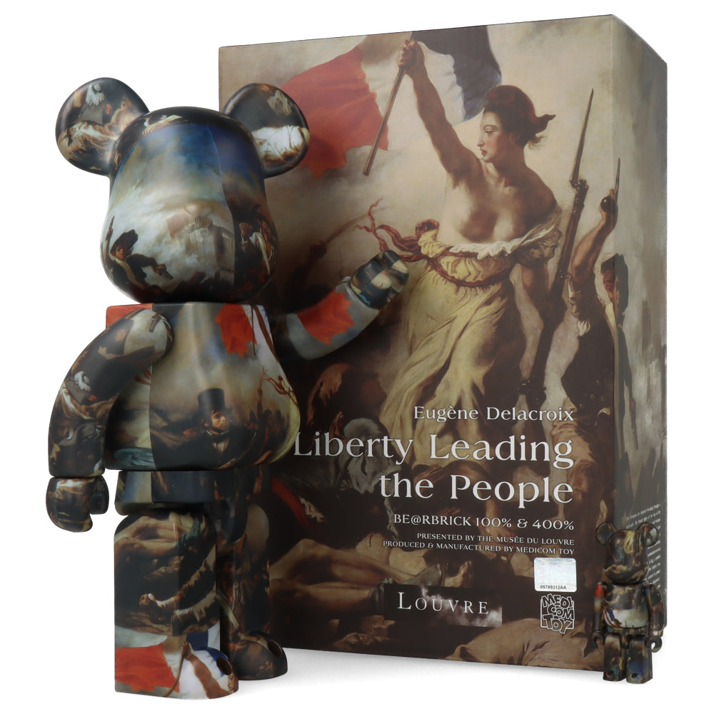 1000% + 100% Bearbrick Eugène Delacroix Liberty Leading the People