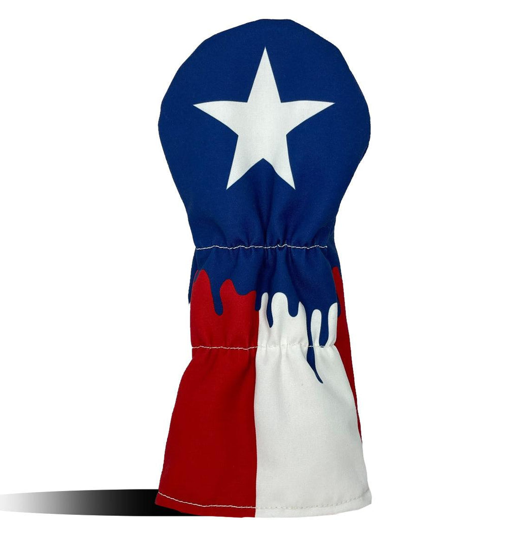 Golf Headcovers - Texas State Flag Drip Mess- Driver - Wear It Golf