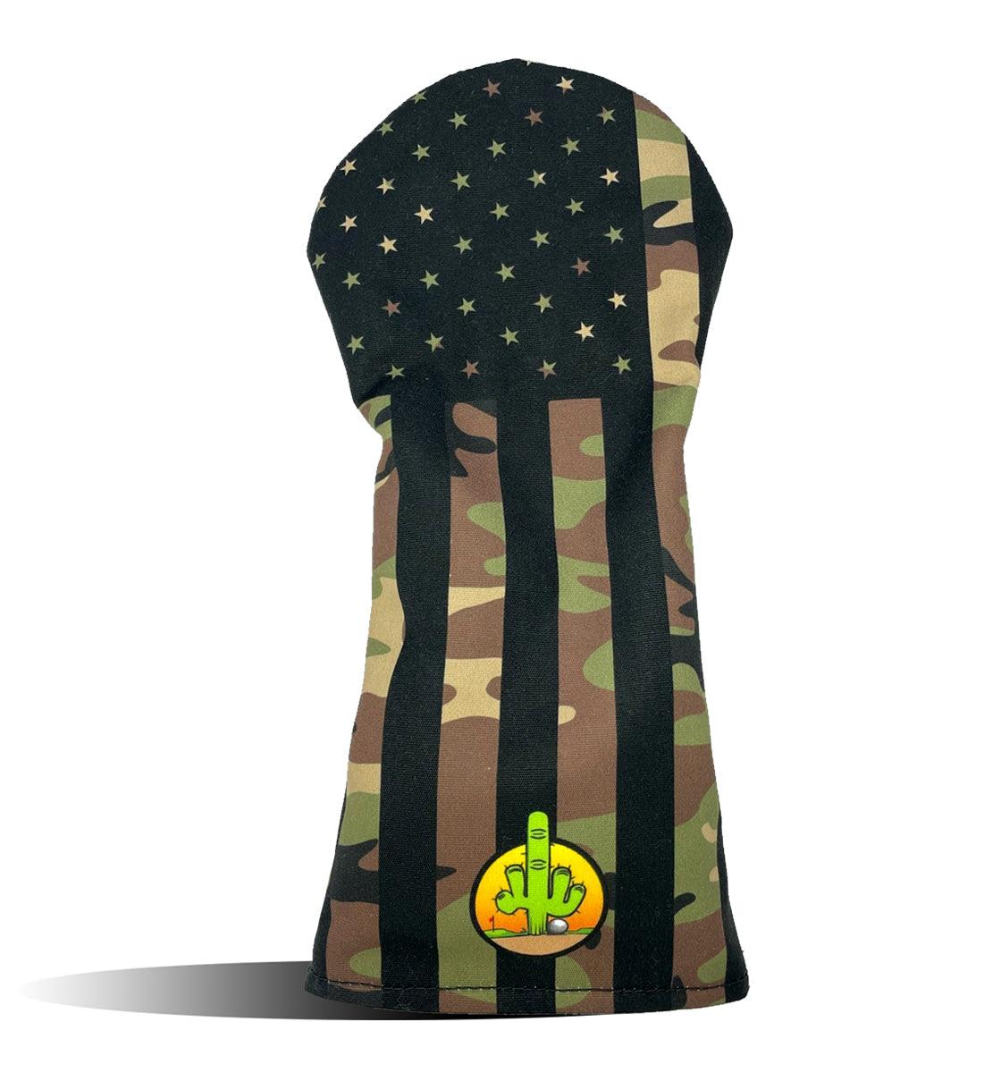 Golf Headcovers-Classic OG Army Camo USA Flag-Fairway Wood-Wear It Golf