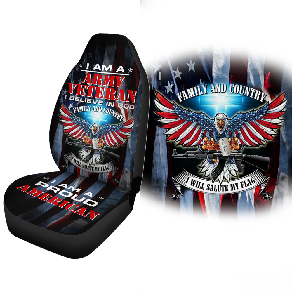 Proud Army Veteran - Personalized Car Seat – American Proud Gear