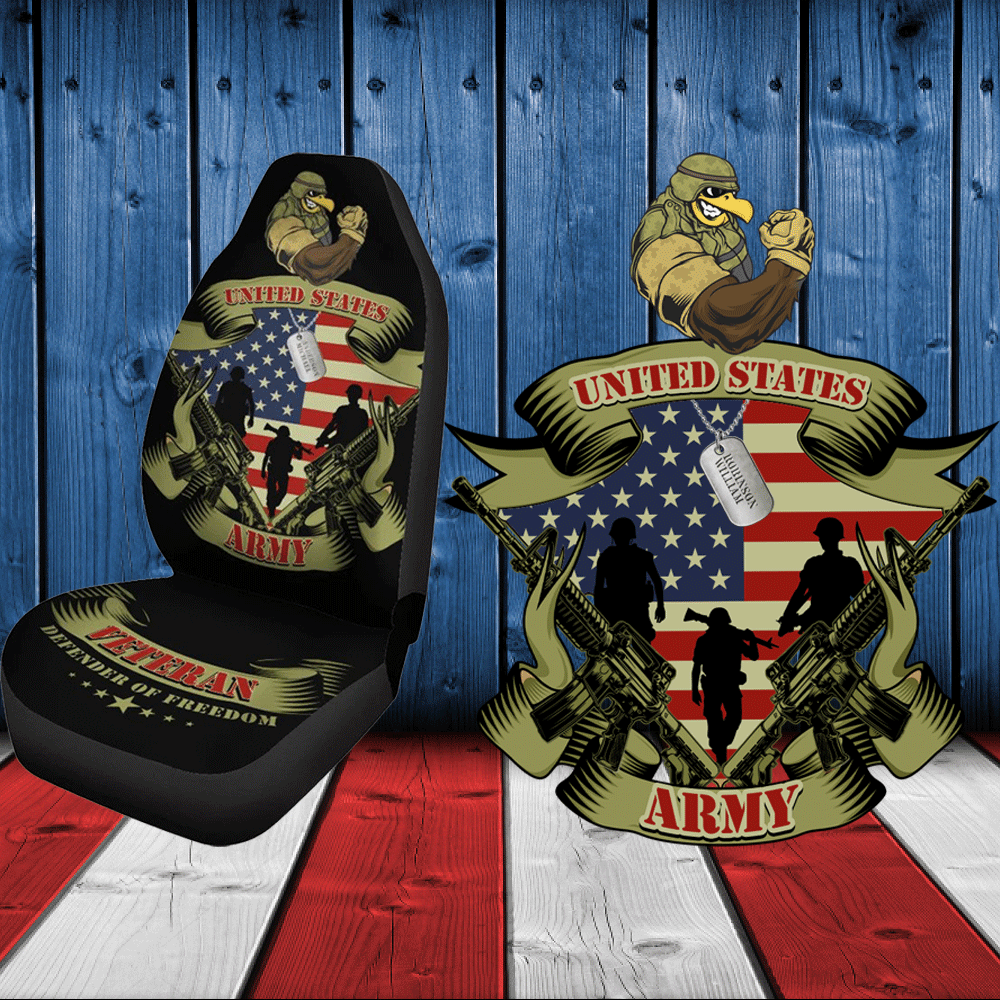 Defender of Freedom Personalized Car Seat Covers – American Proud Gear