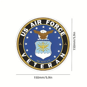 U.S. AIR FORCE VETERAN Sticker - STONES & KRYSTALS