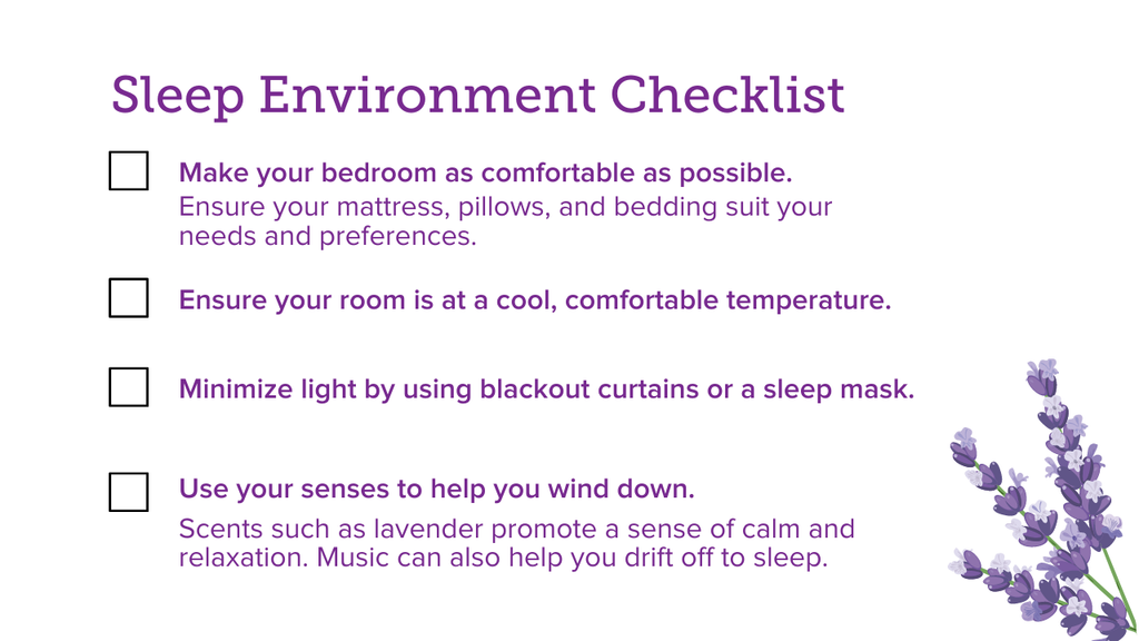 Sleep Environment Checklist