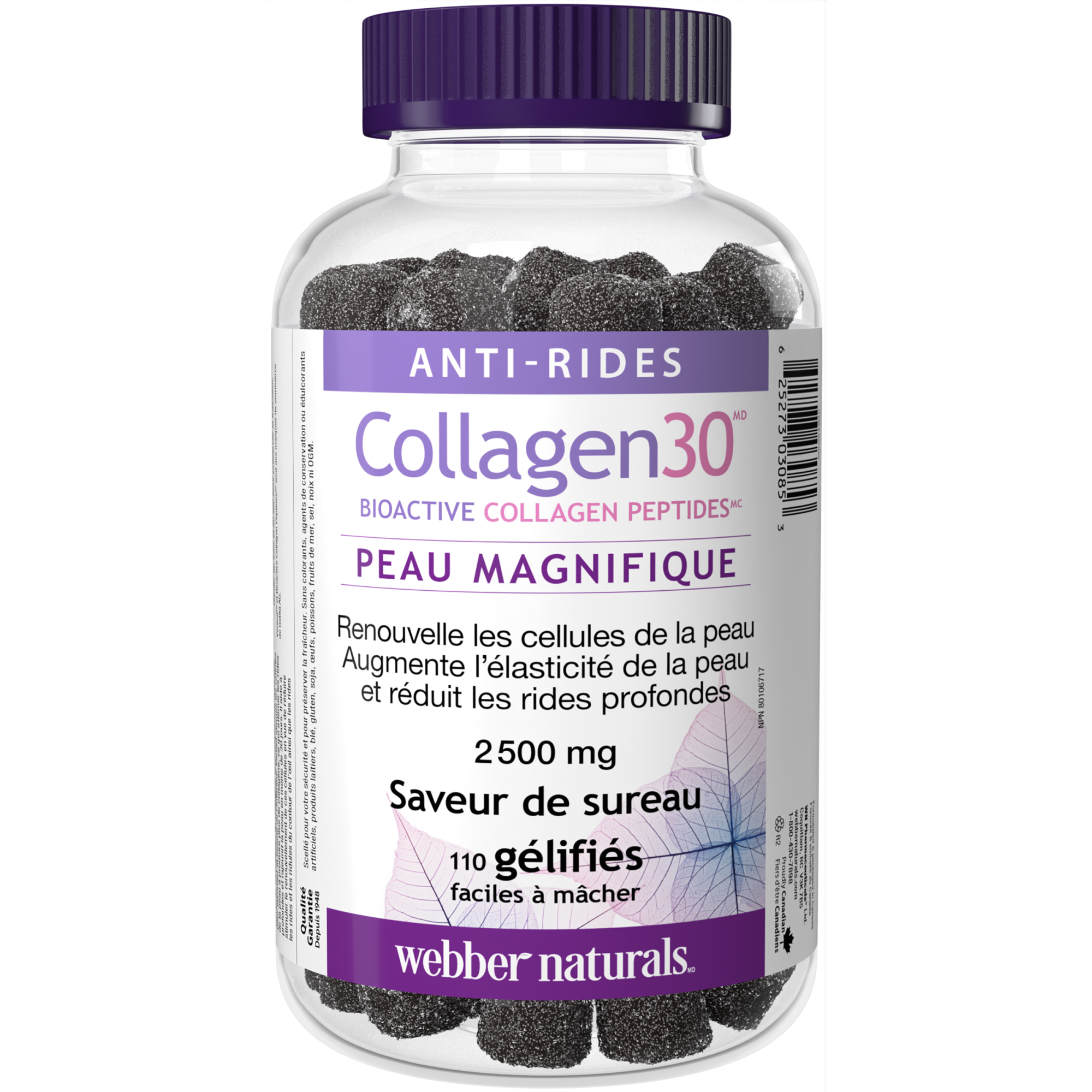 Collagen30 Anti-rides Bioactive Collagen Peptides gélifiés - Webber Naturals product image