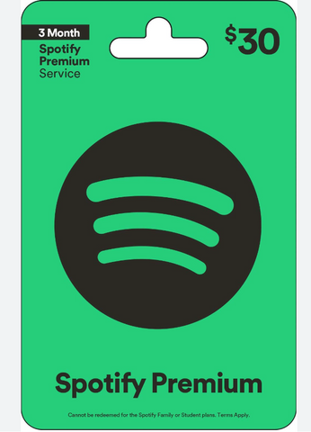 spotify subscription card