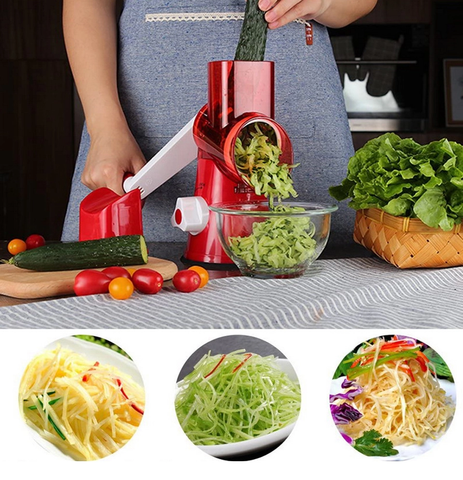 Cortador e Ralador de Verduras Legumes e Queijos 3 em 1 - Smart Cut Pro Original