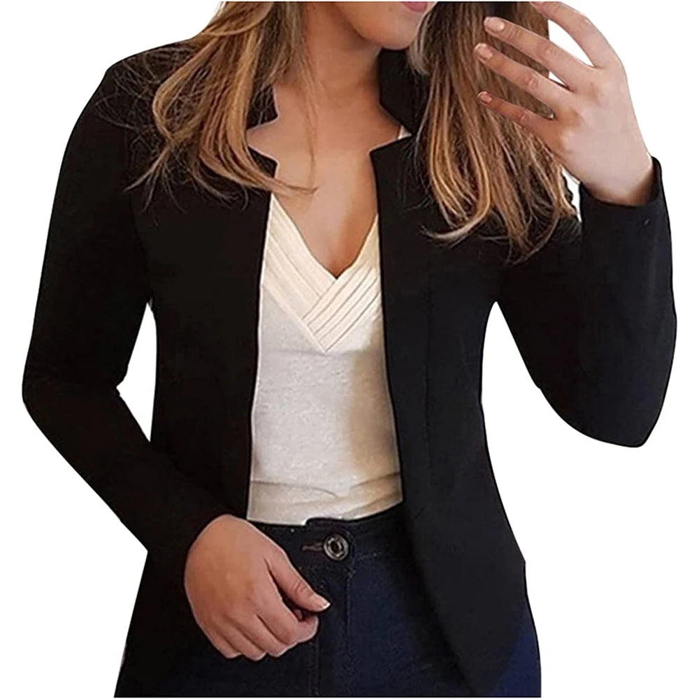 Blazer Feminino com Frente Aberta Soraya