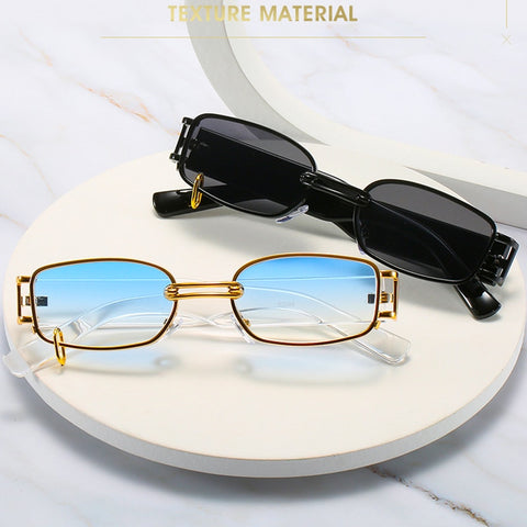 Óculos de sol Feminino Retangular Design Luxo Original