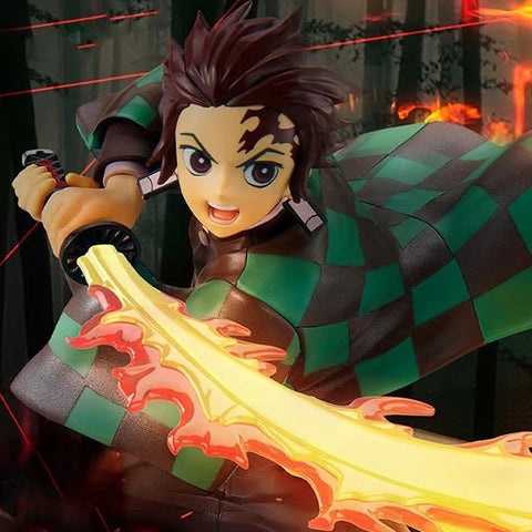 Action Figure Demon Slayer Kamado Tanjirou Kimetsu No Yaiba 16cm