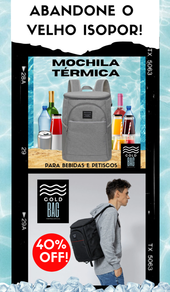 Mochila Térmica Cooler Bag Á Prova D'água 25L Original